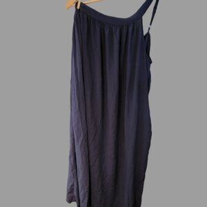Old Navy XXL Navy Blue‎ One Shoulder Flowy Dress